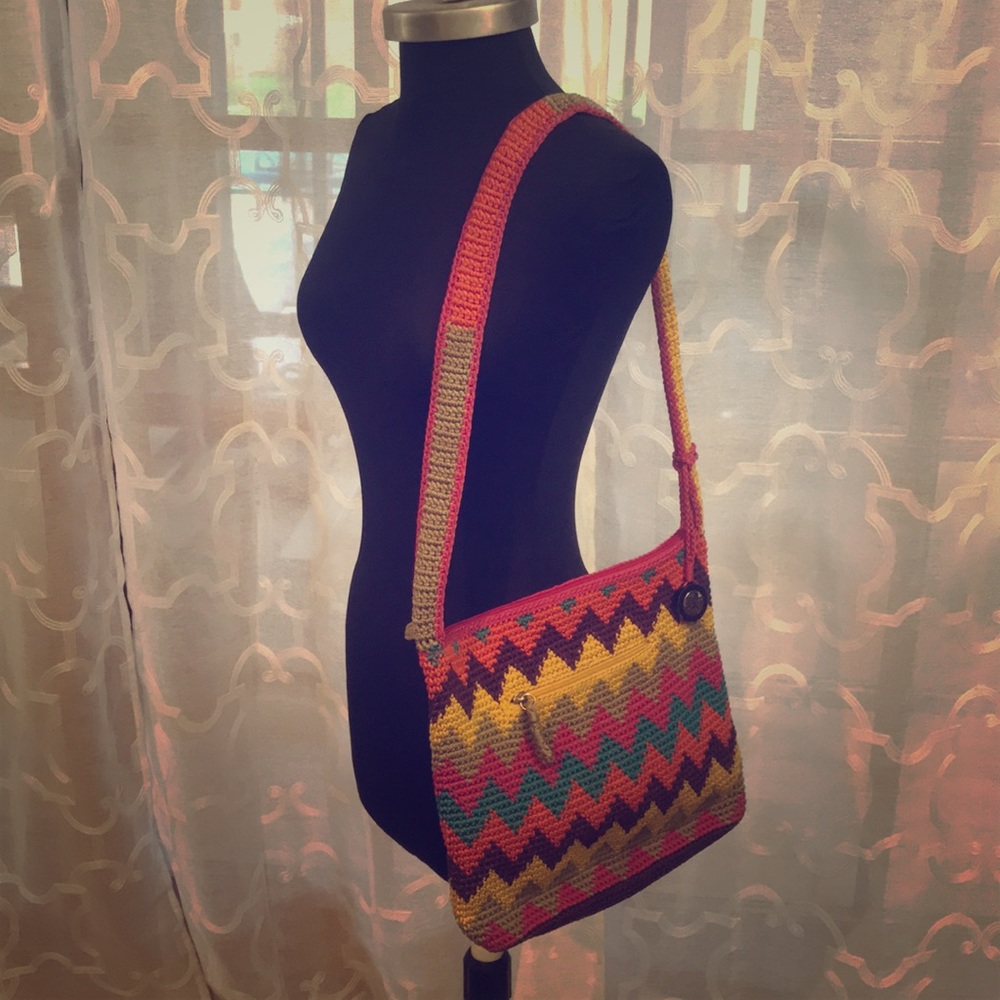 Colorful satchel bag